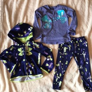 3 piece Under Armour Girls 2T set